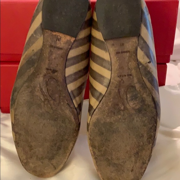 Striped Roger Vivier ballet flats - Picture 3 of 5